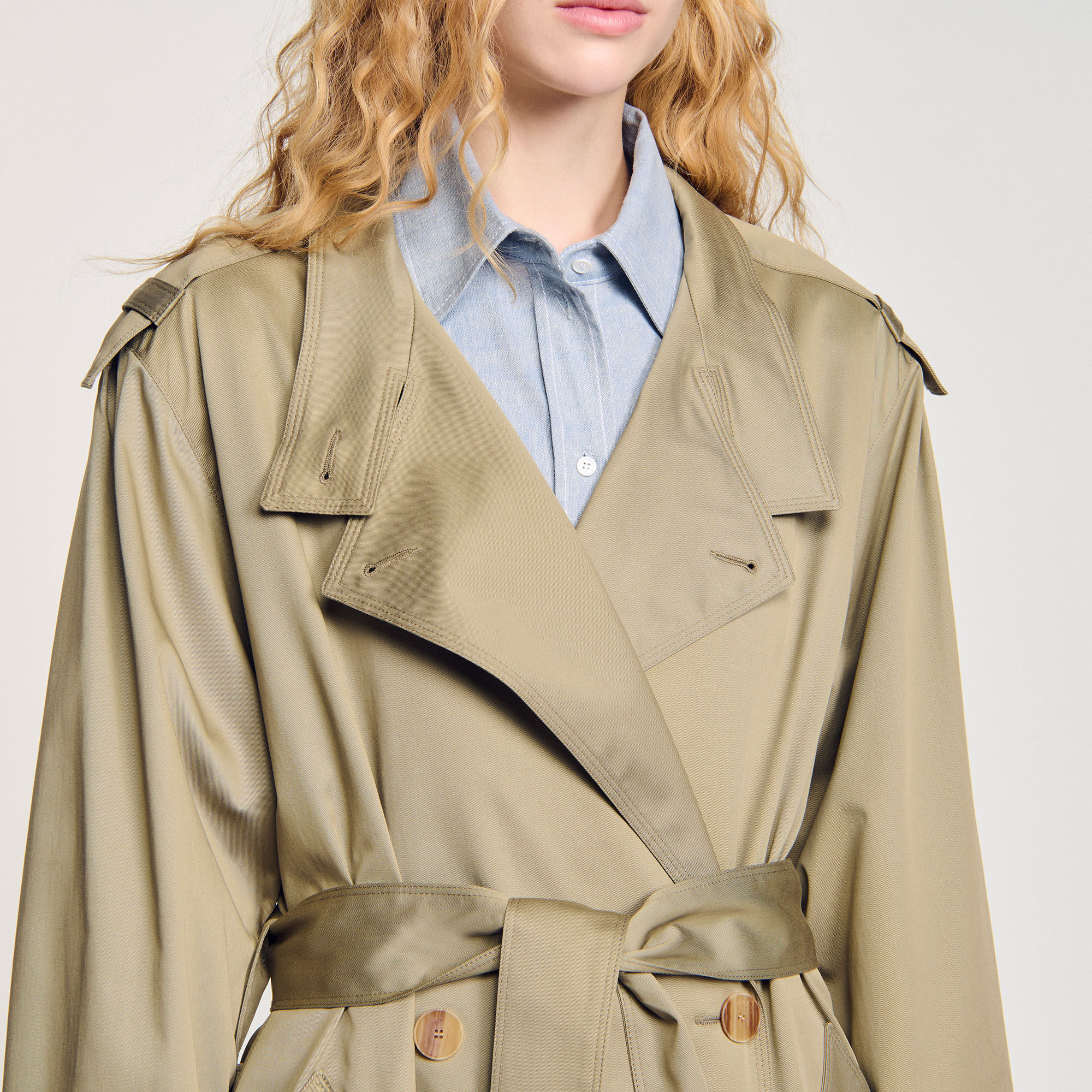 Trenchcoat met ceintuur