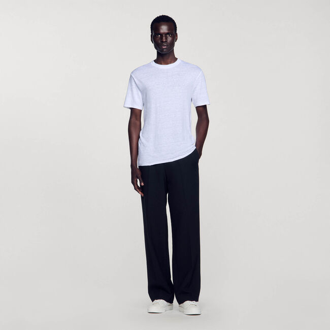 T-shirt van gecertificeerd linnen