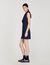 Korte jurk blazer stijl geplooid