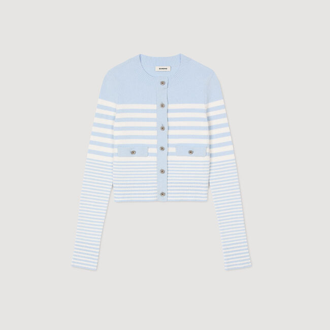 Cardigan gestreept