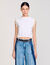 T-shirt kort met kant