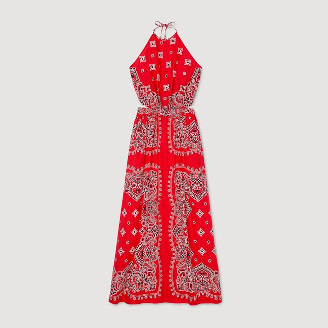 Lange jurk bandana print