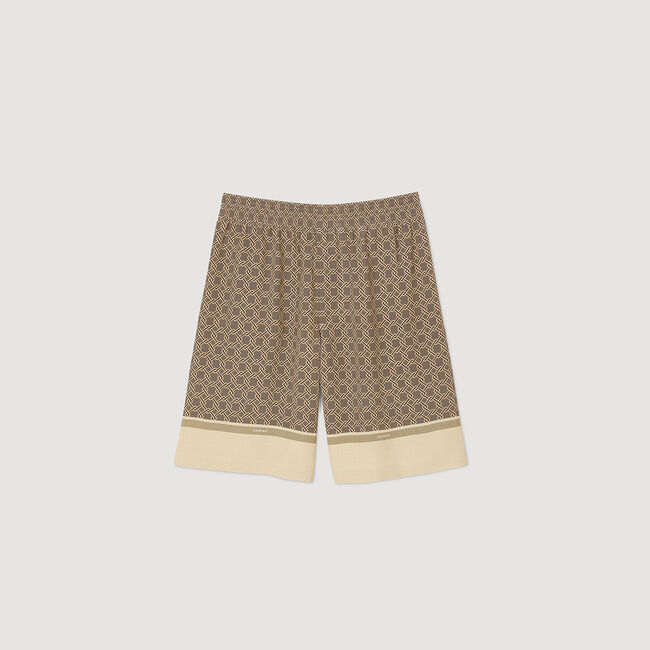Bermuda soepel met print