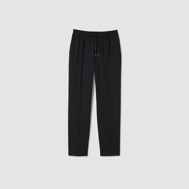 Rechte pantalon met elastiek