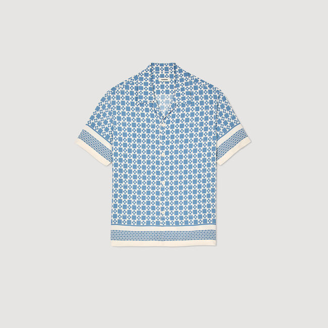 Overhemd soepel Square Cross print