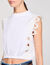 T-shirt kort met kant