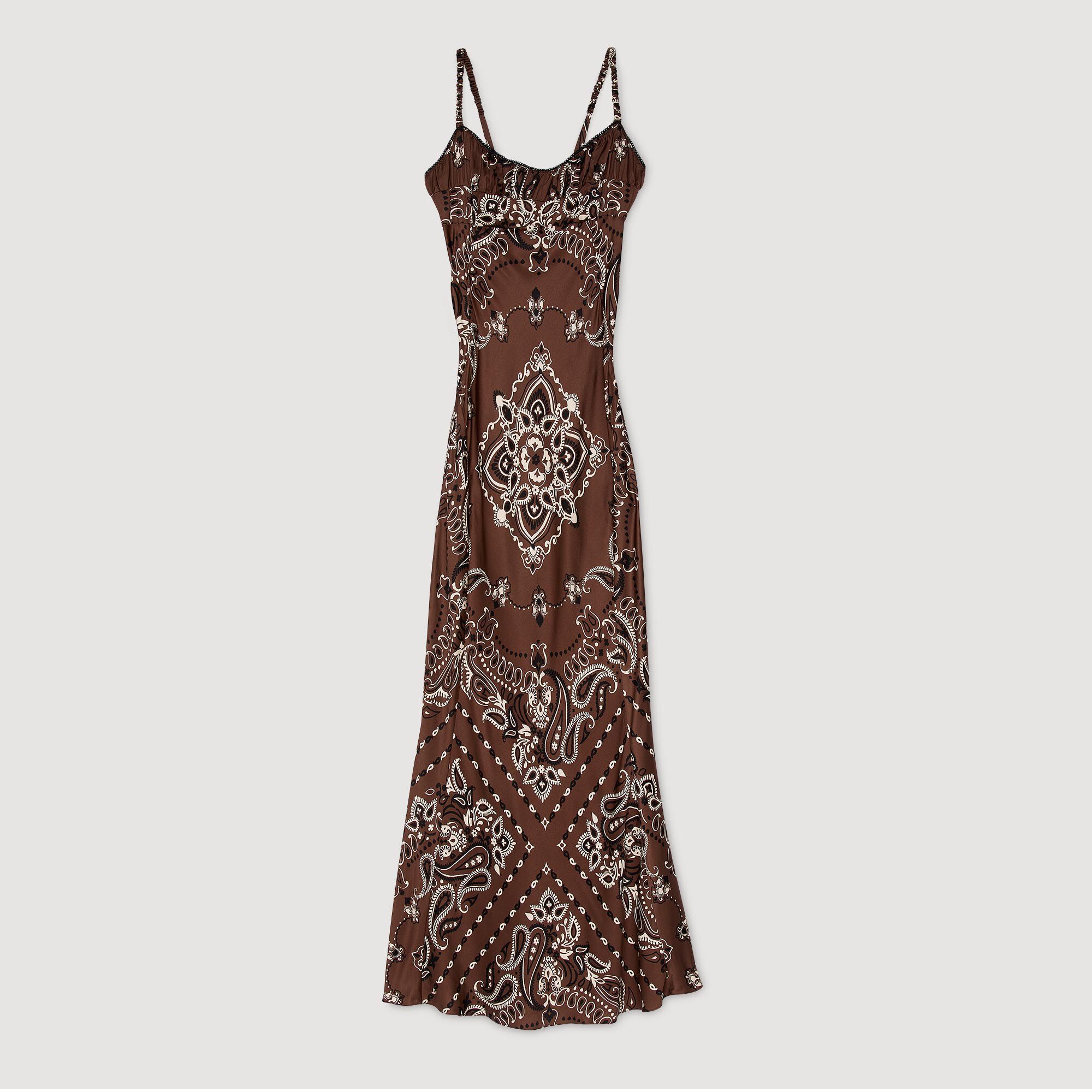 Lange jurk bandana print