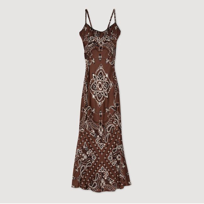 Lange jurk bandana print