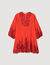 Korte jurk met bloemdetails
