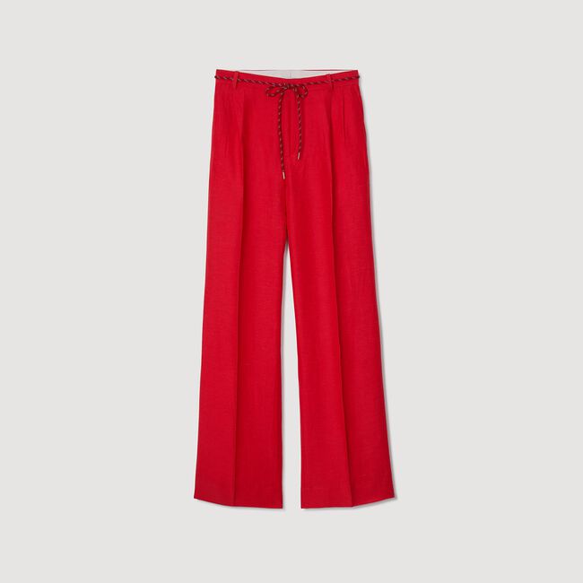 Pantalon met sierkoord