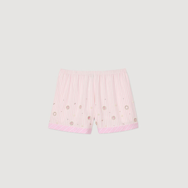 Short met stras gestreept
