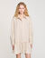 Jurk overhemdblouse gestreept met stras