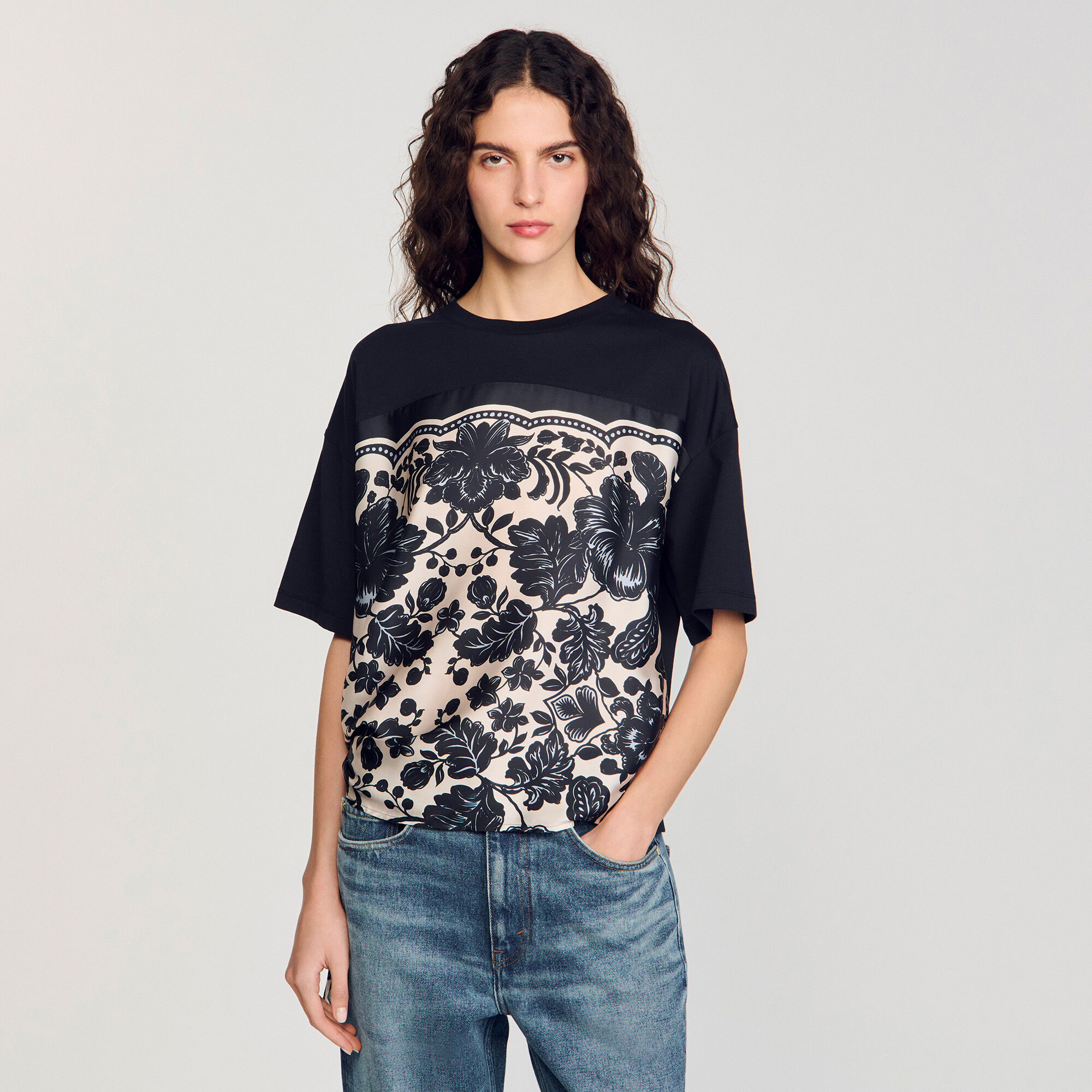 T-shirt met bloemenprint