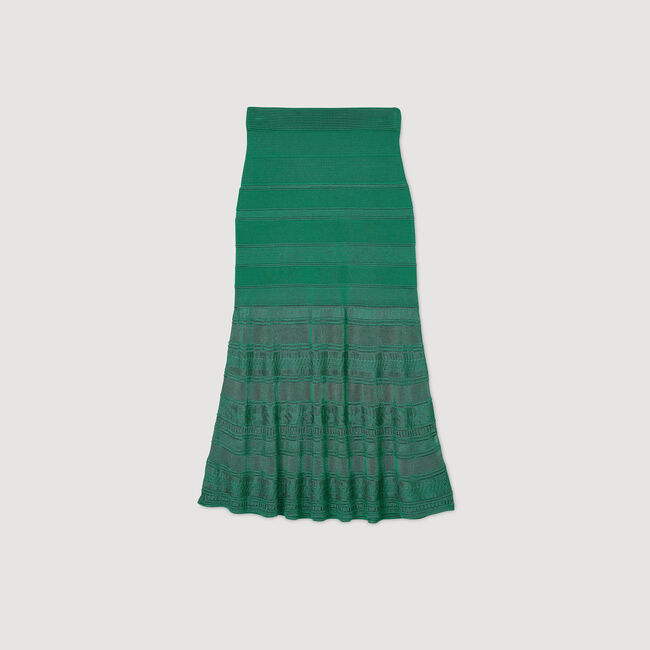 Lange rok siertricot