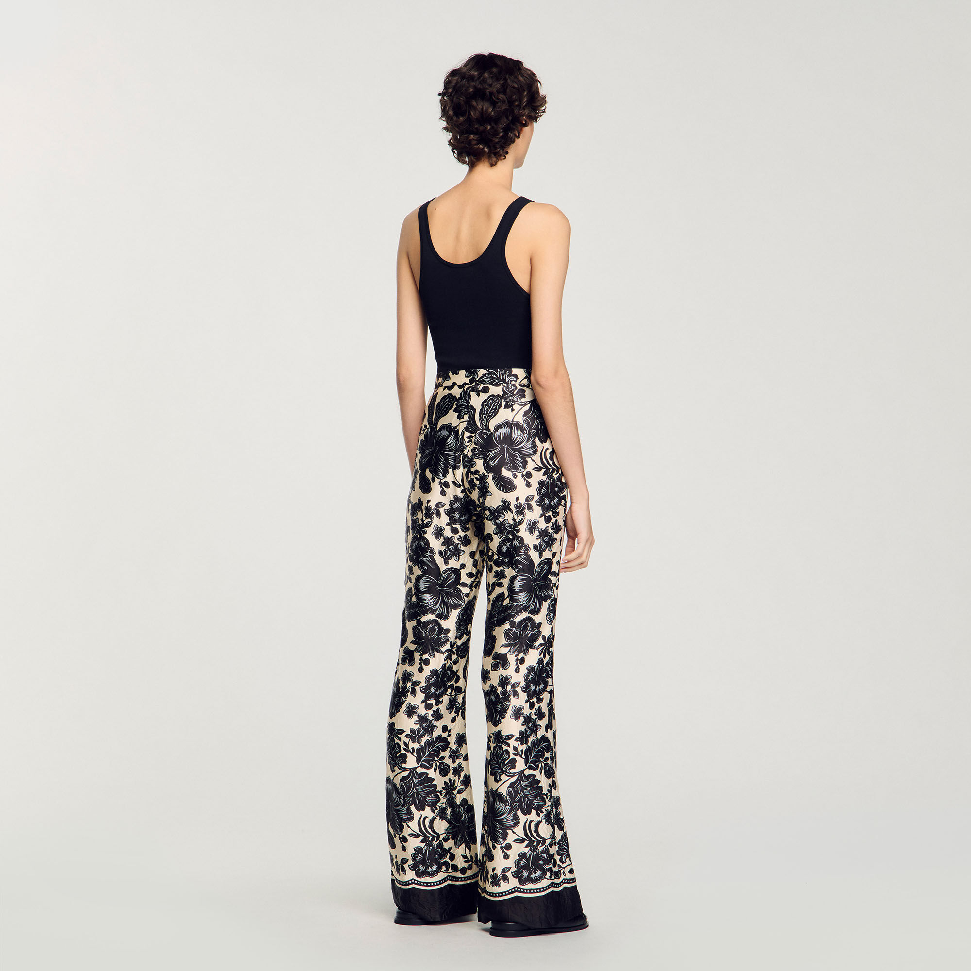 Pantalon met bloemenprint