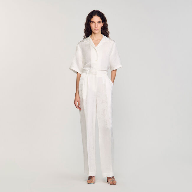 Pantalon jacquard Bloem