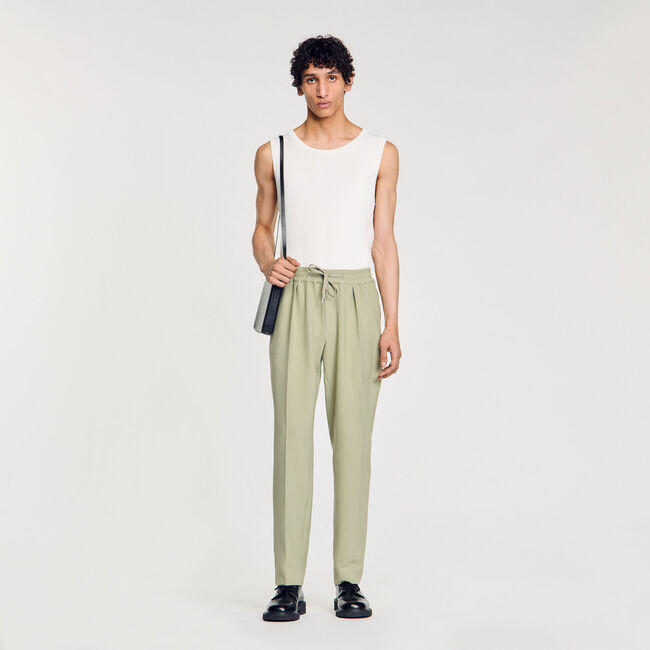 Pantalon recht elastische taille