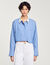 Overhemdblouse kort gestreept