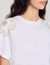 T-shirt geborduurde bloemen