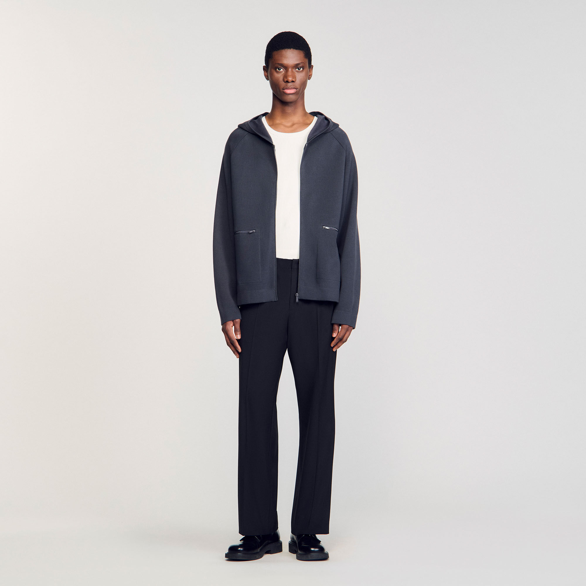 Cardigan met capuchon Milano tricot