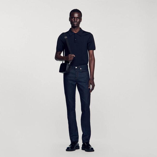 Strakke jeans met Waterless bleekproces