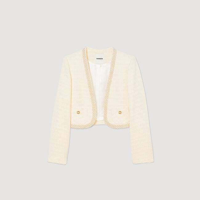 Kort tweed jasje