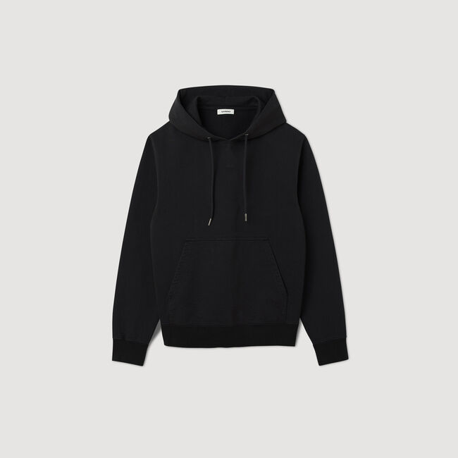 Geborduurde herenhoody van biokatoen