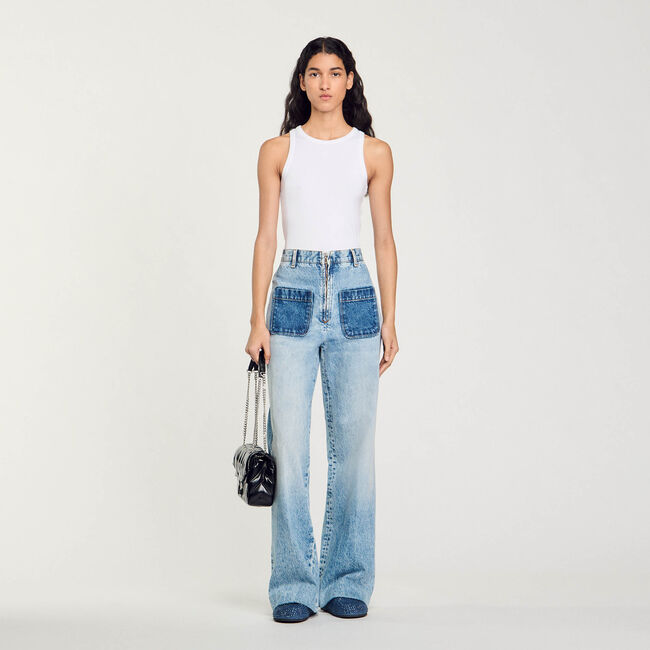 Jeans met hoge taille