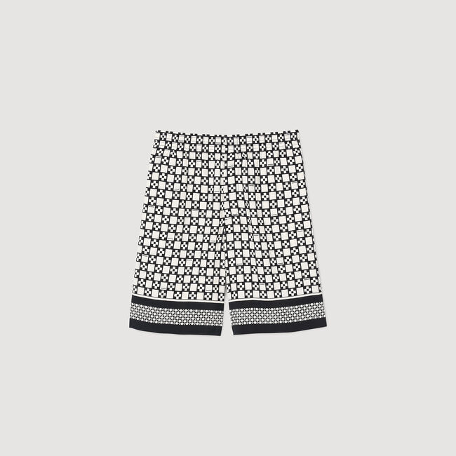 Bermuda short Square Cross print