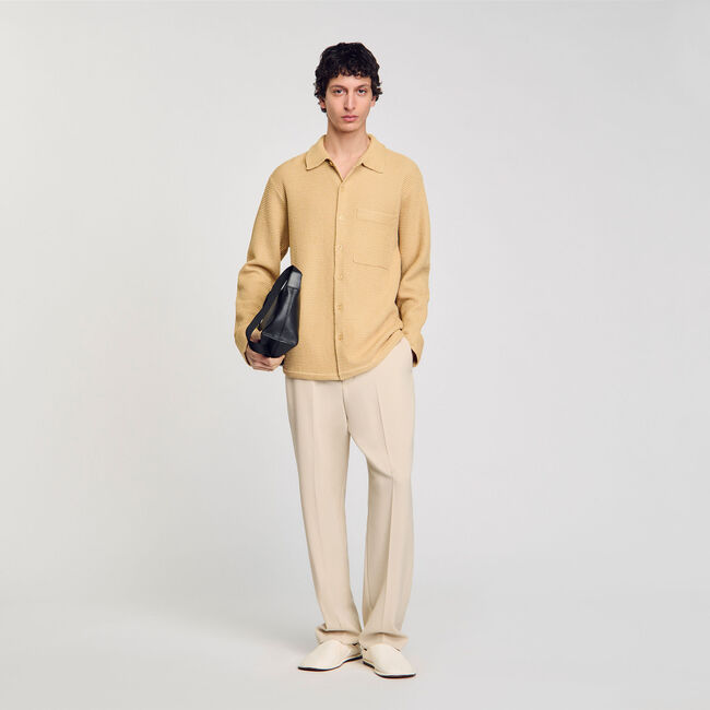 Overhemd oversized gebreid