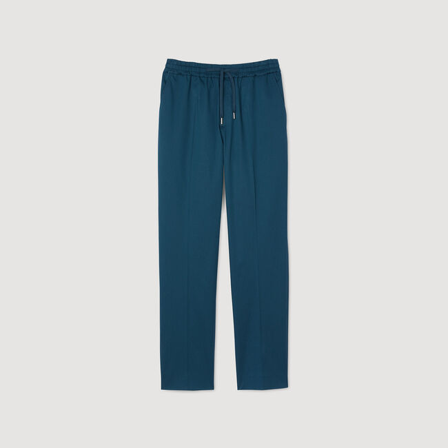 Rechte pantalon met elastiek