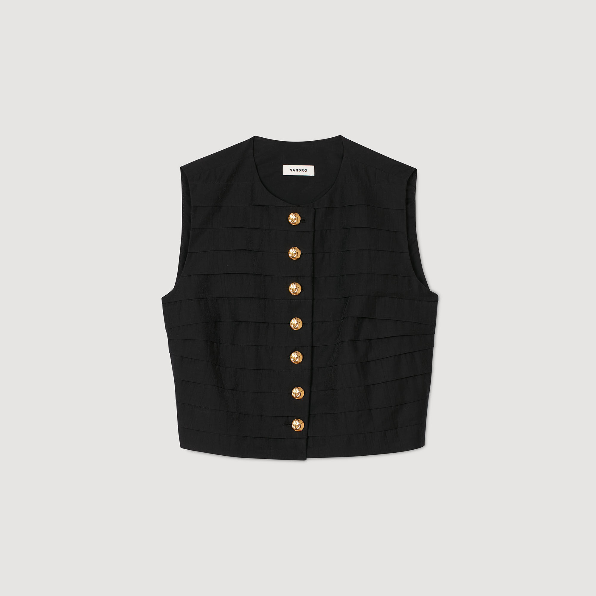 Korte top geplooid