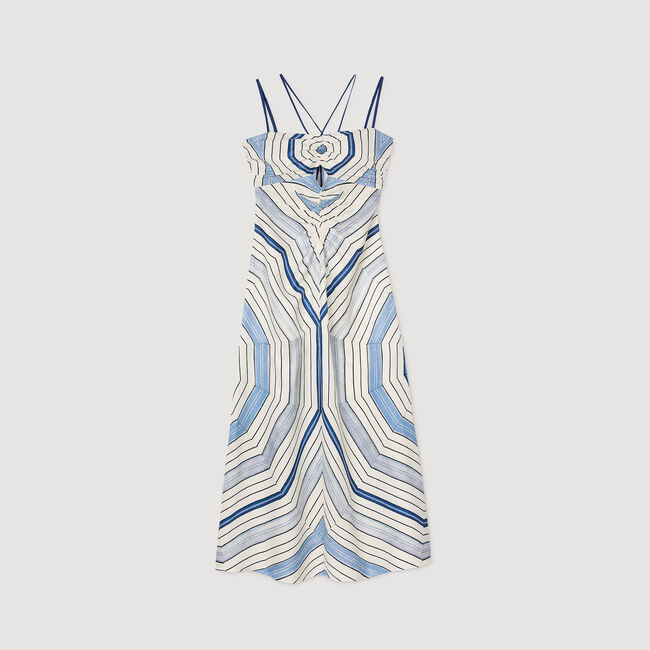 Lange jurk met Spirales-print