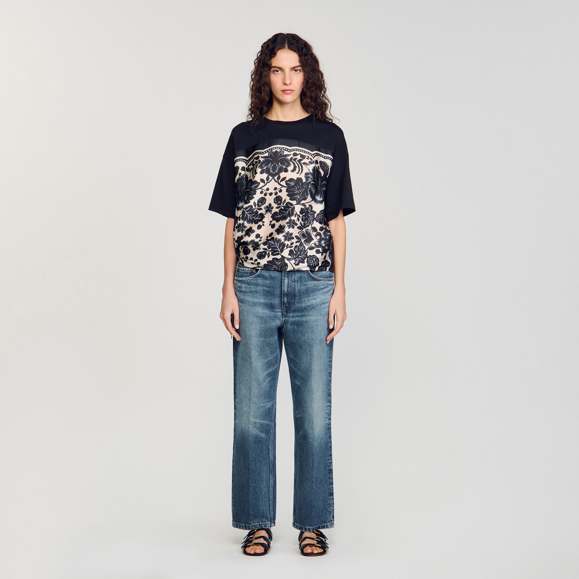 T-shirt met bloemenprint