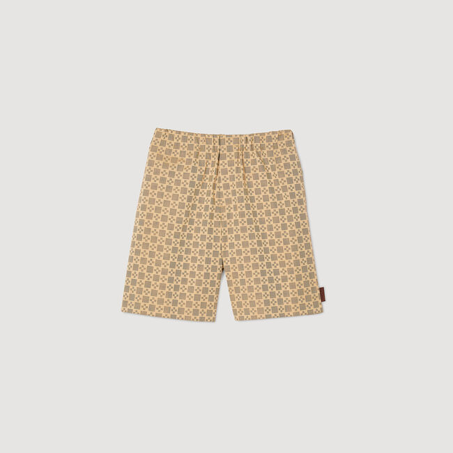 Short jacquard Square Cross