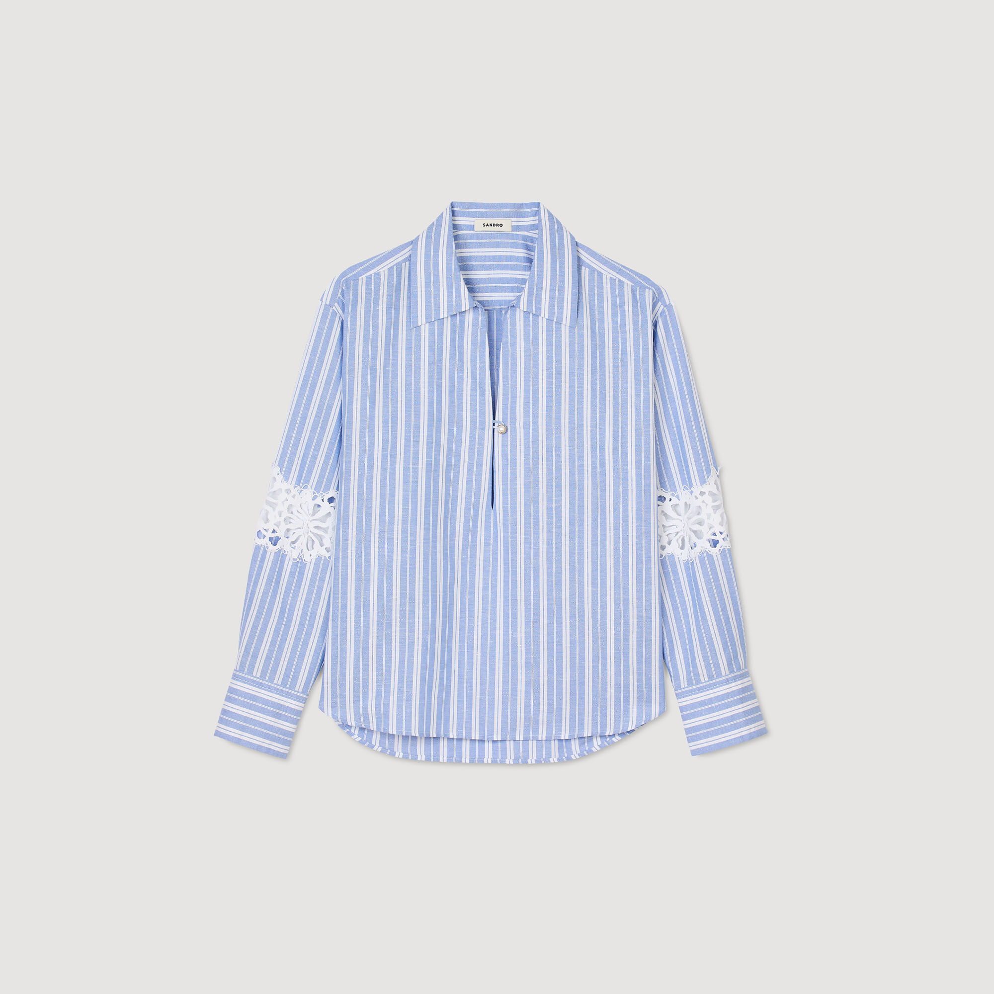 Overhemdblouse gestreept