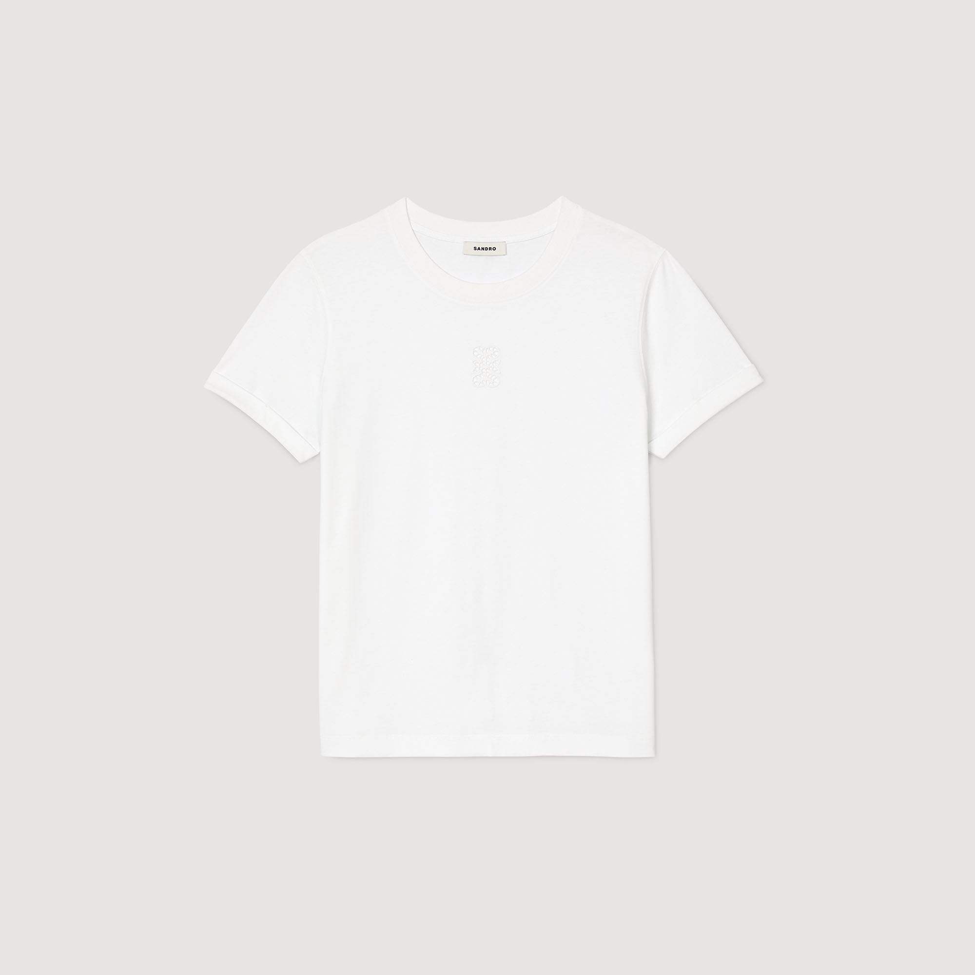 T-shirt katoen met borduurwerk