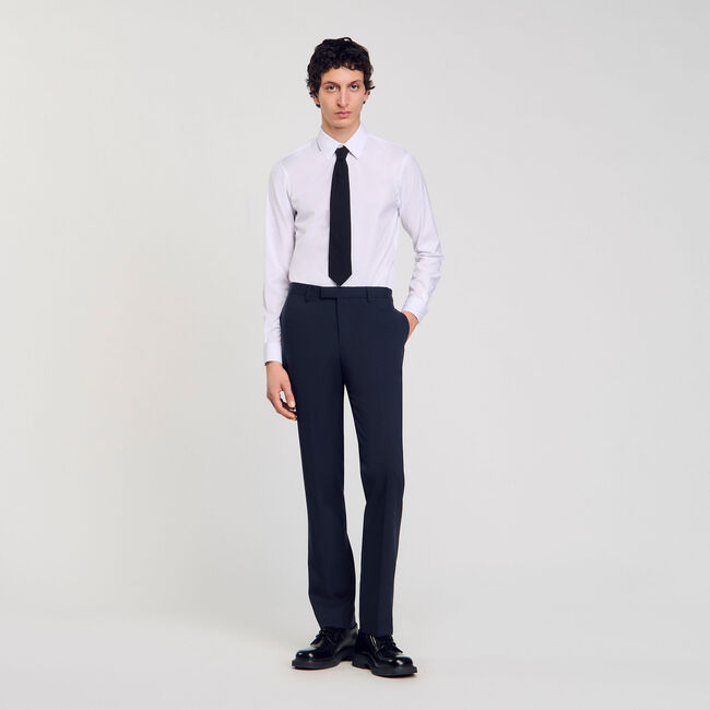 Wollen pantalon kostuum
