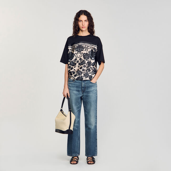 T-shirt met bloemenprint