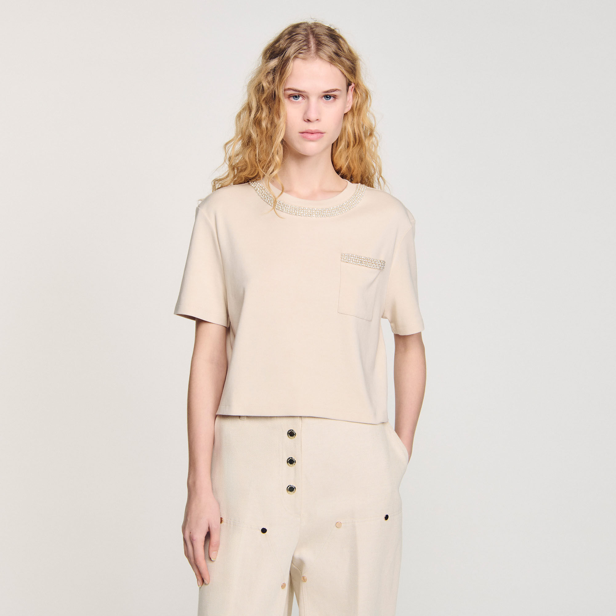T-shirt met stras
