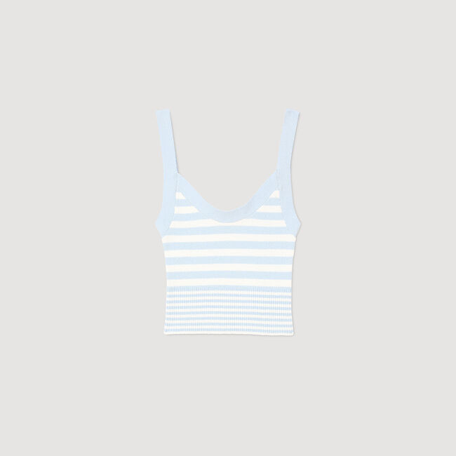 Tanktop gebreid strepen