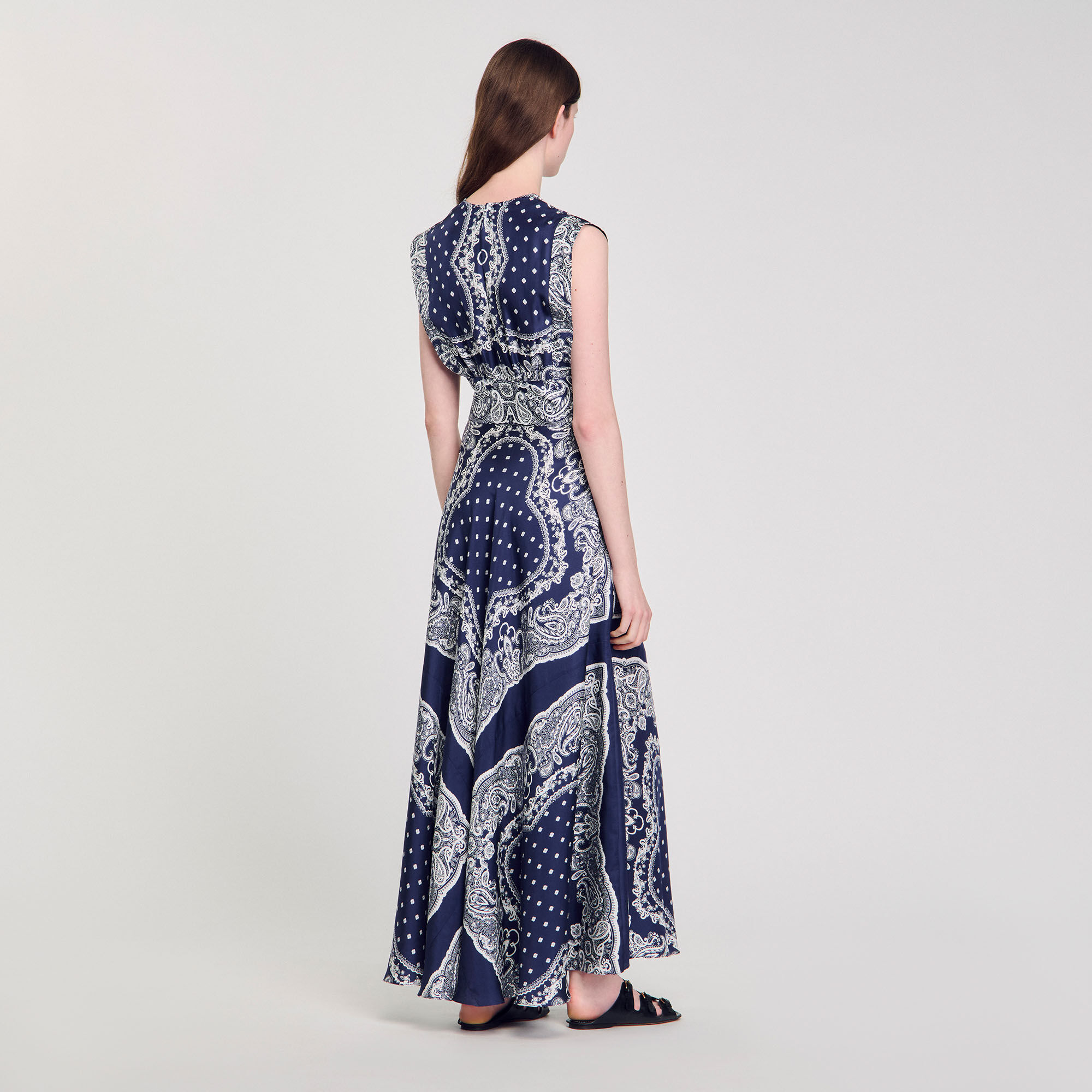 Lange jurk bandana print