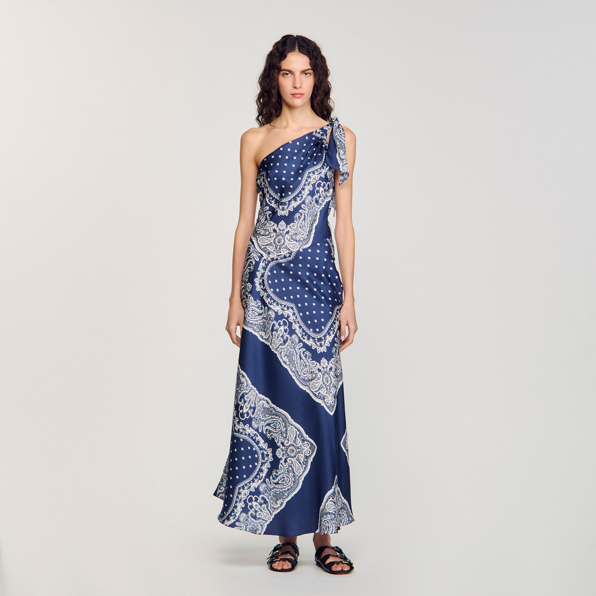Lange jurk bandana print