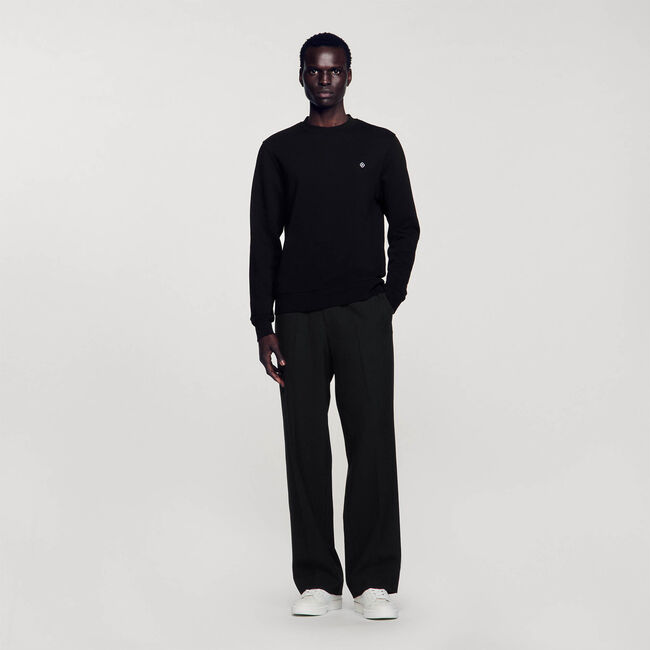 Sweater met square cross