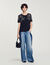 T-shirt met geborduurde details