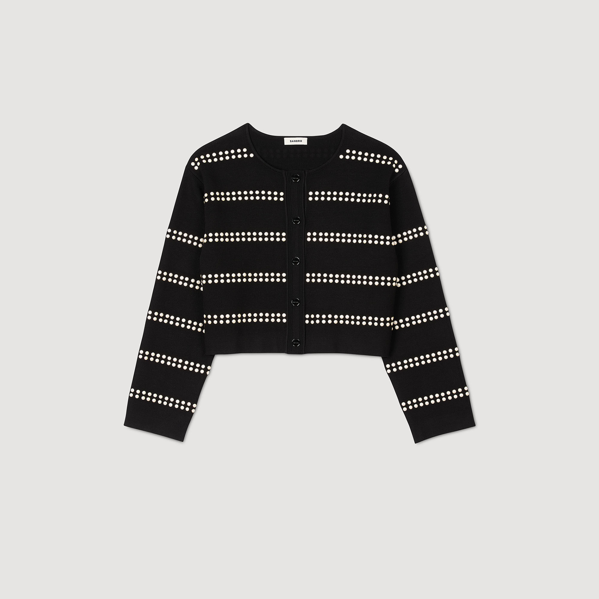 Cardigan vest met studs