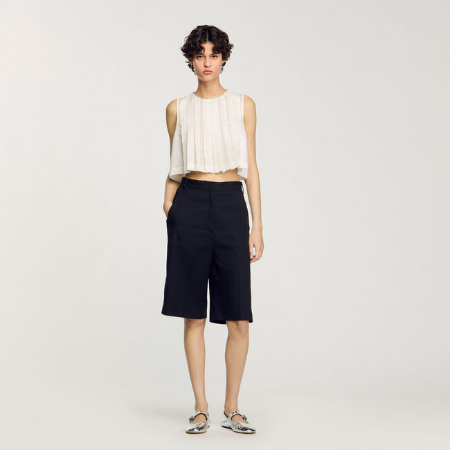 Bermuda linnenmix Sandro Dames