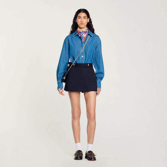 Skort met mooie riemlussen